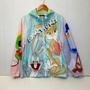 Members Only Looney Tunes Windbreaker Jacket size XL